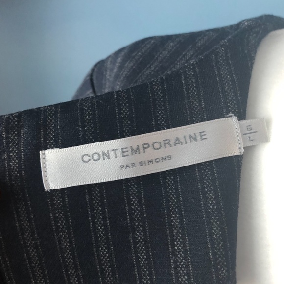 Blue striped stretch knit short sleeve dress NWT - Picture 5 of 7